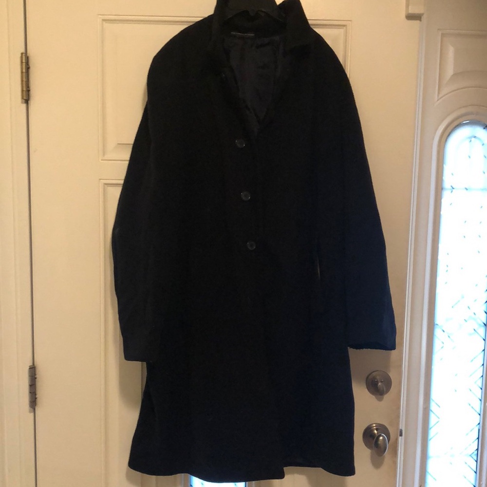 Men’s button-down wool coat